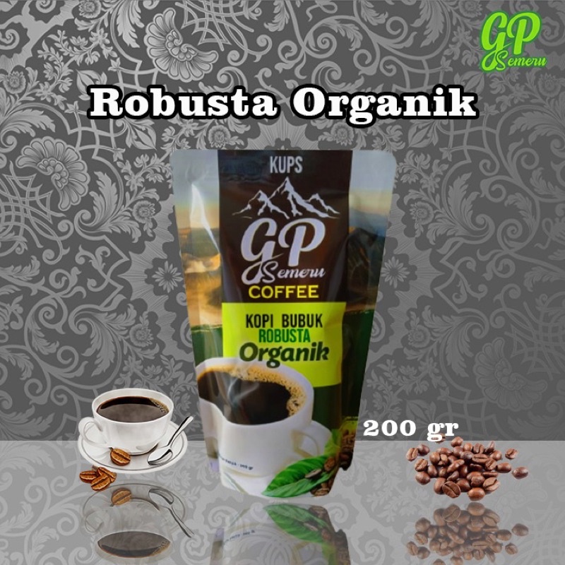 

Kopi Bubuk Robusta Premium 200g GP SEMERU Asli Petik Merah