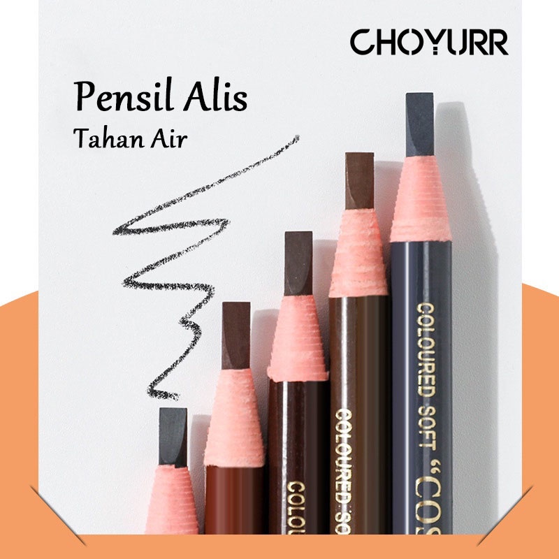 【COD】Pensil Alis Tahan Air Eyebrow Pen Benang Coloured Waterproof Tahan Air Pensil Alis Tarik Benang Asli Import Ready Stock-CH