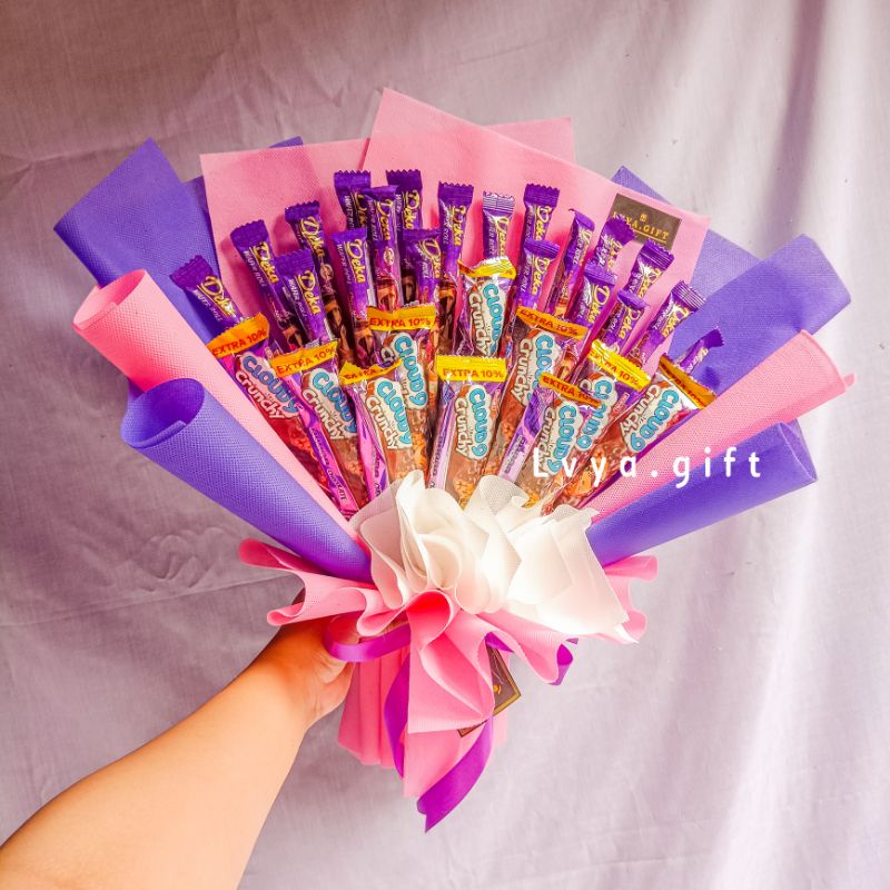 (SNACK 0027) Buket snack untuk cewe | buket snack deka | buket snack cloud9 | Buket snack pink| Buket snack wisuda | Buket snack ulang tahun | Buket anniversary | Buket hari guru | Buket hari ibu | hadiah wisuda | kado ulang tahun