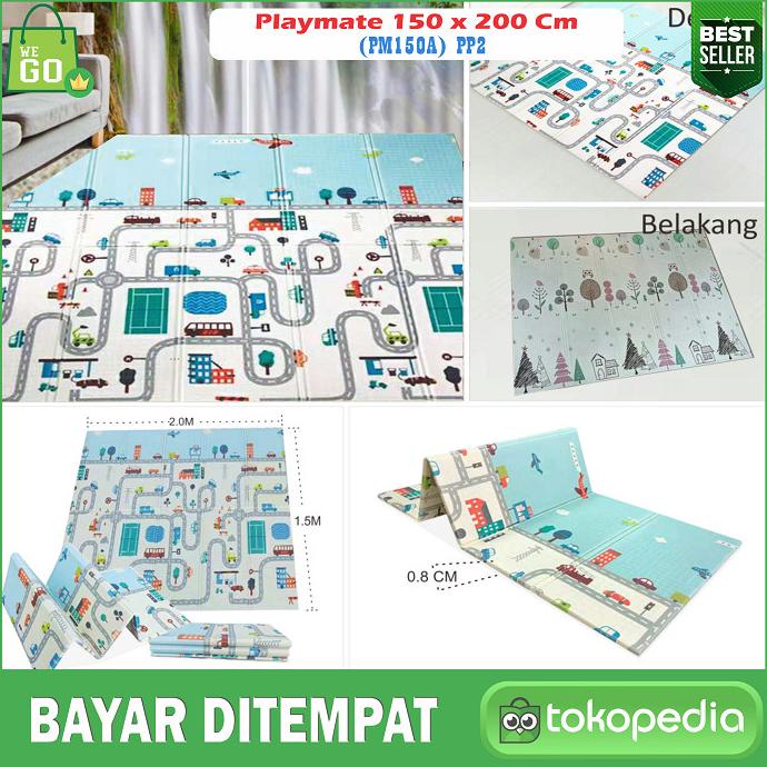 Karpet Lipat Anak Playmate Tikar Lipat Anak Foam Tikar Uk.150 x 200 Cm