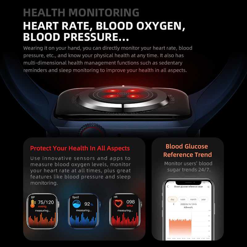 SKMEI Wearfit Smartwatch Sport Heart Rate Sleep Phone Notification - HW8 MAX