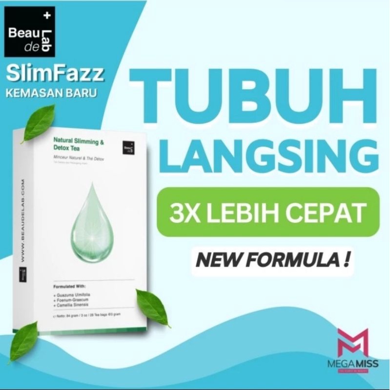 

TEH DIET DETOX Beaudelab Slimming & Detoxs Grean tea Slim Natural 14 Tea Bag