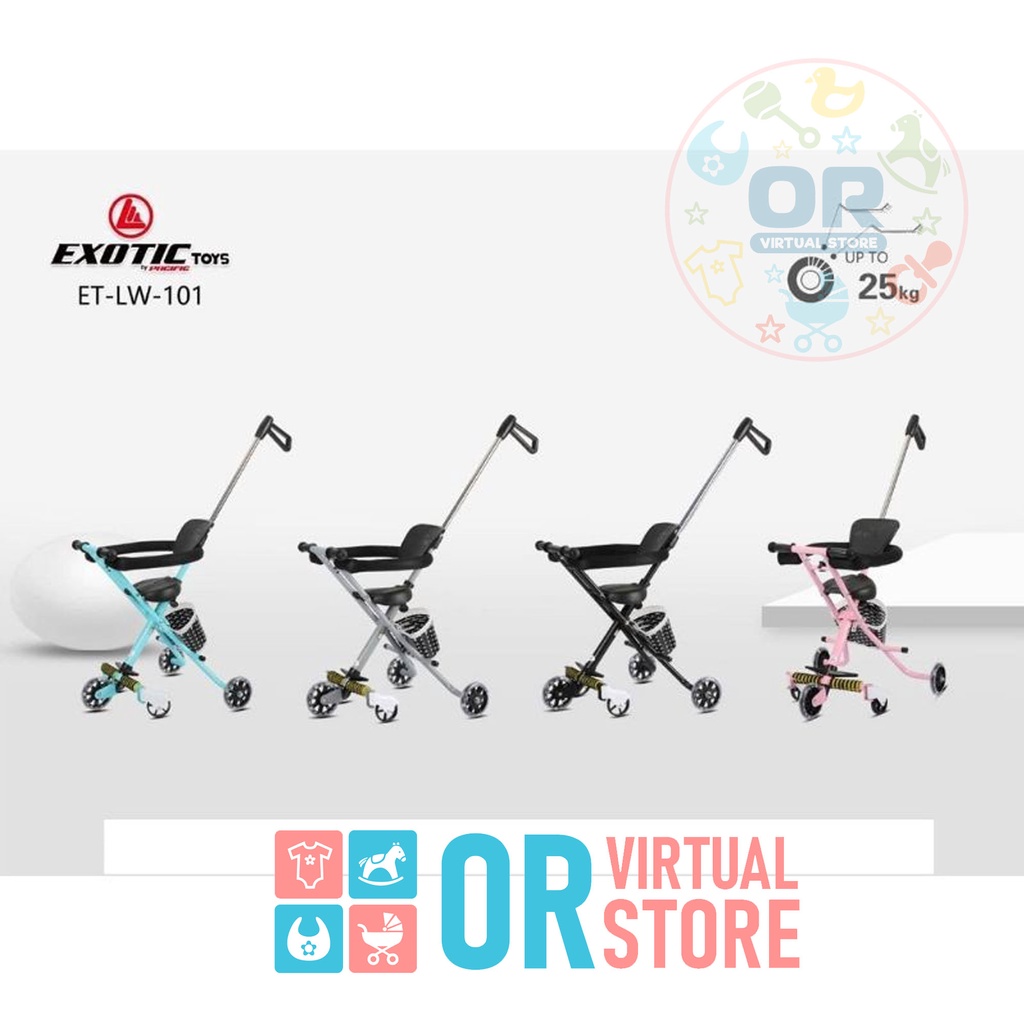 Magic Stroller Dorongan Anak Kursi Dorong Bayi merk Exotic ET-LW-001-1 / ET-LW-101