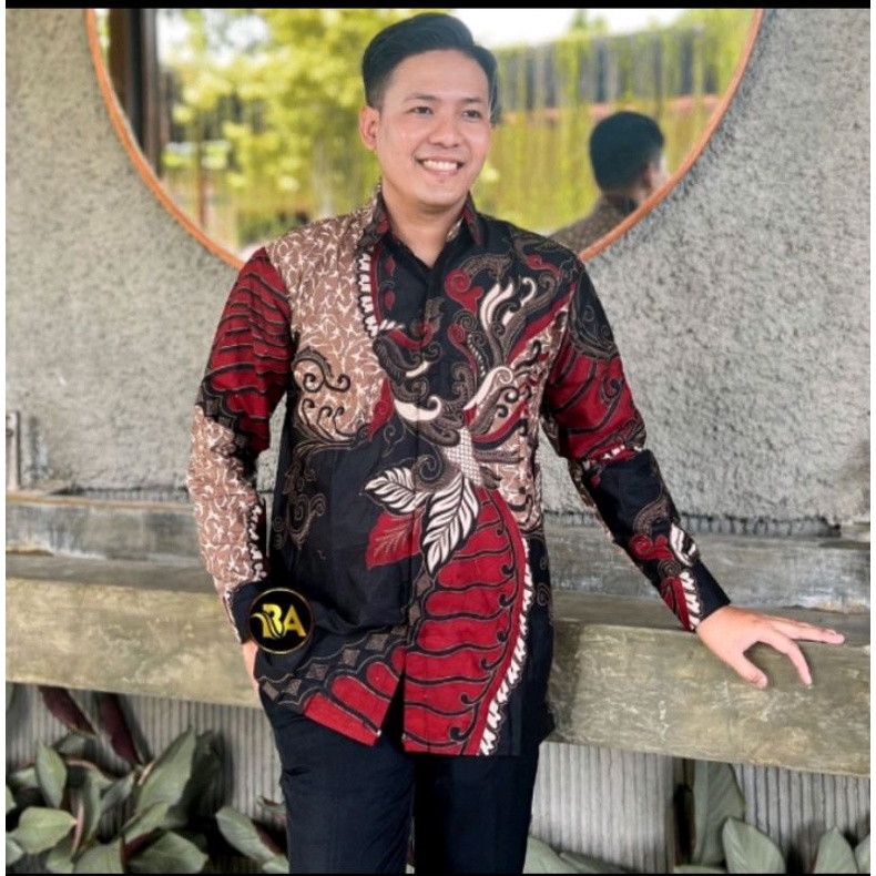 Kemeja batik cowok kekinian baju batik cowok keren M L XL XXL