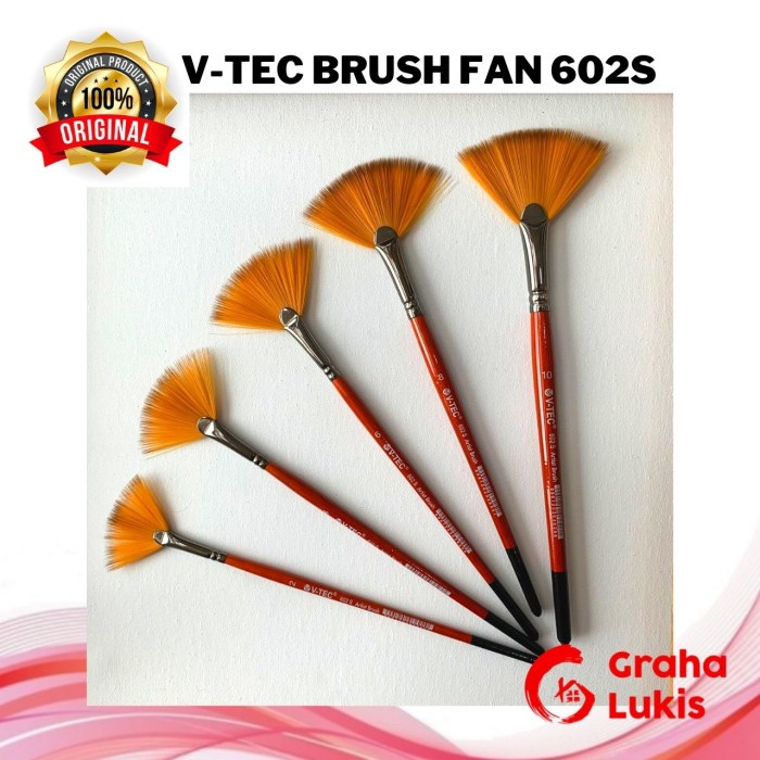 

Kulu V-Tec Fan Brush 602S / Kuas Lukis Kipas - Artist Brush