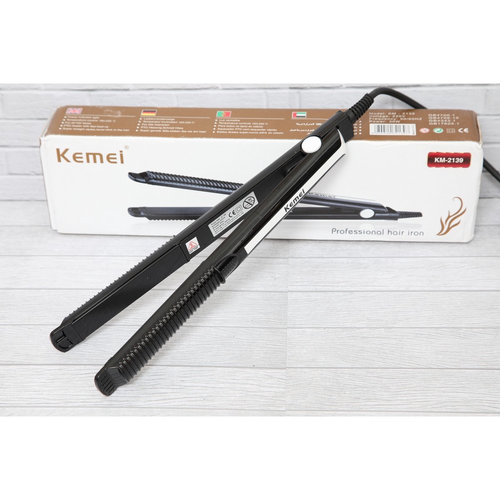 KEMEI KM-2139 | Catok LURUS / CURLY /BLOW WAVE-TARABABYSTORE