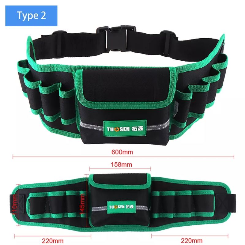 Tas Perkakas Tas tukang Bangunan Listrik/ Tas penyimpanan perkakas palu/ obeng/ kunci