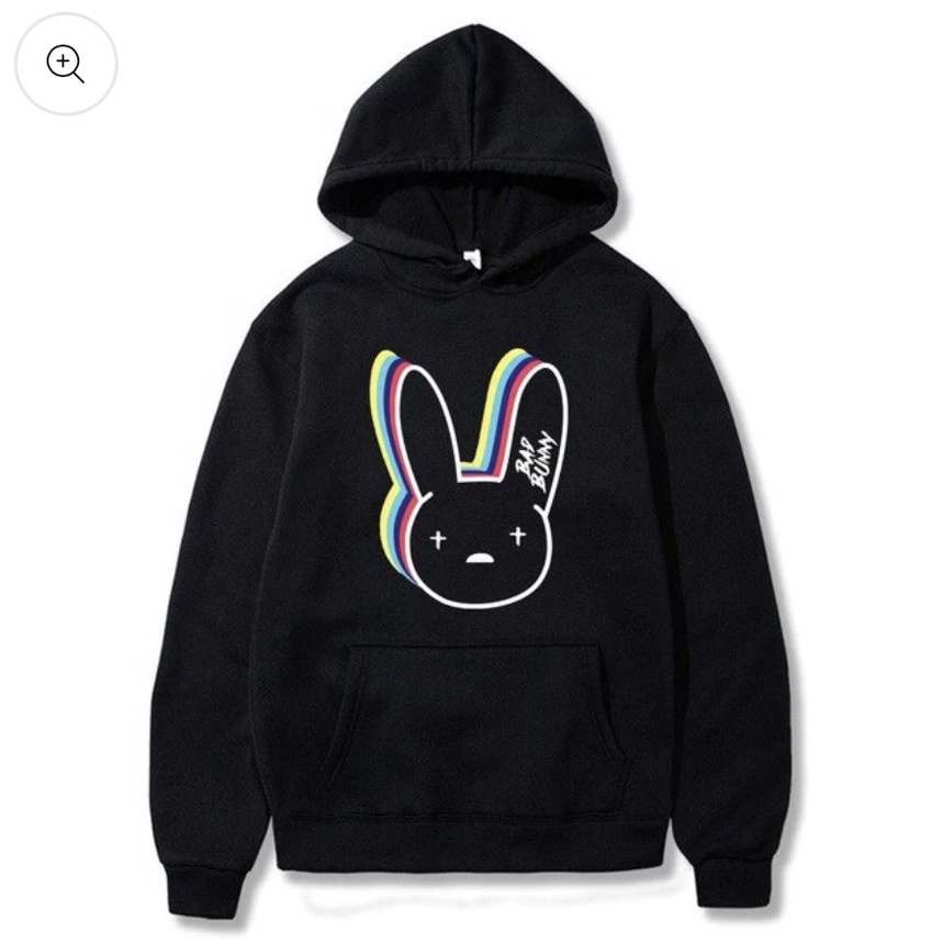 Bad Bunny Jumper Hoodie II Sweater Hoodie Trendy II Sweter Oblong Topi Sz M - XL Anak &amp; Dewasa ( Pria &amp; Wanita )