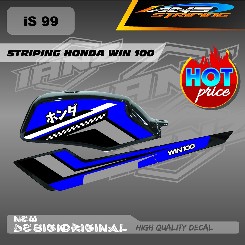 LIST BODY WIN100 / STIKER DECAL WIN BAHAN HOLOGRAM / NON HOLOGRAM IS98