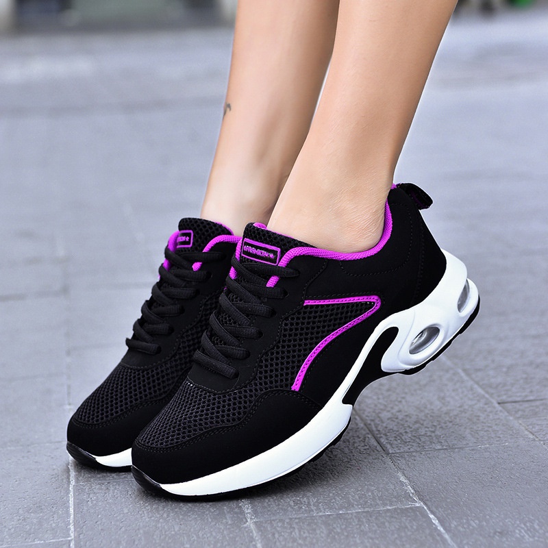 GROSIRTAS LV0209 Sepatu Sneakers Wanita/Sepatu Hitam Running List Import