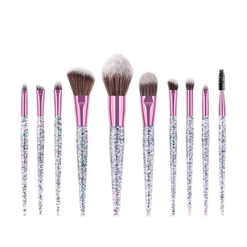 Brush Glitter Set Isi 10pcs Brush Make Up Set Make Up Brush Make Up Glitter Kuas Makeup Set