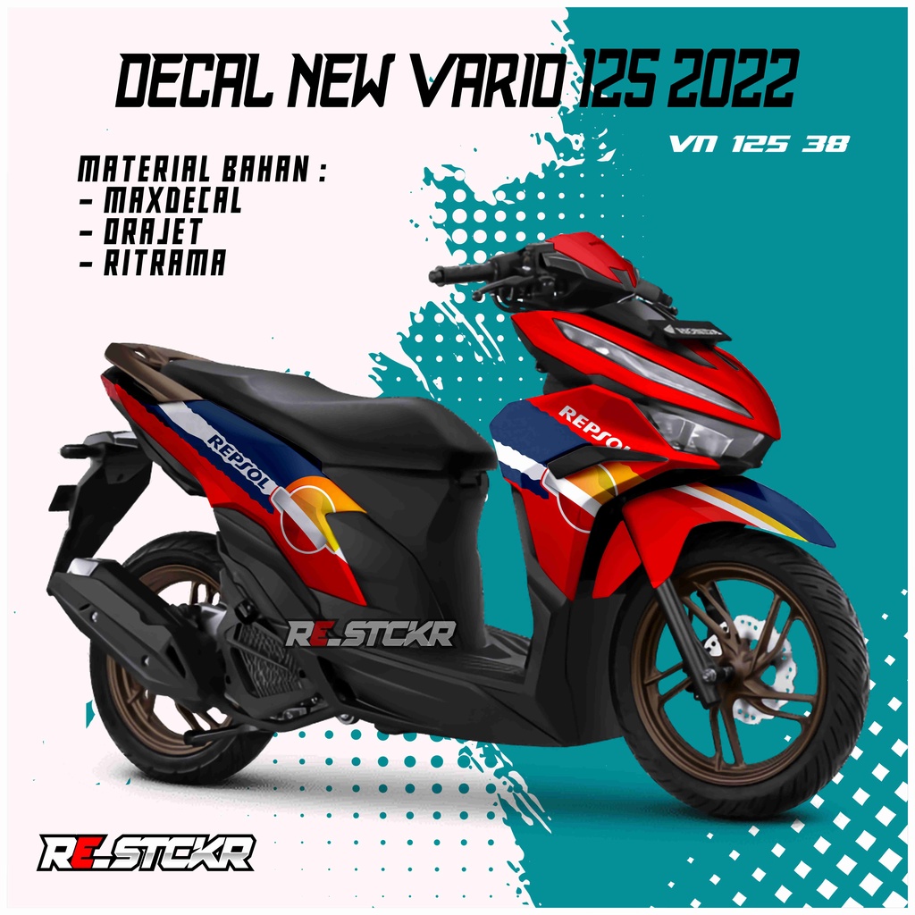 Decal new vario 125 2023 repsol 38 vario new 125 vario 125 new