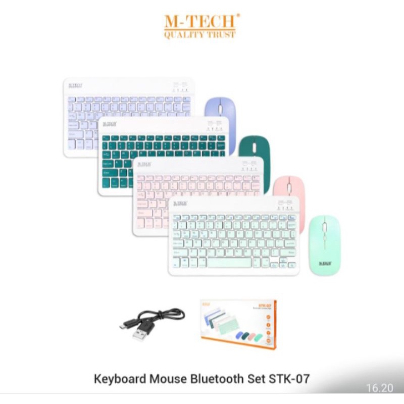 Keyboard +mouse mini slim wireless/bluetooth M-tech