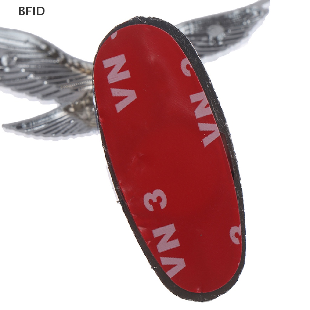 [BFID] Penutup Depan Mobil Chrome Kap Ornamen Lencana 3D Emblem Angel Eagle Untuk Mobil Otomatis [ID]