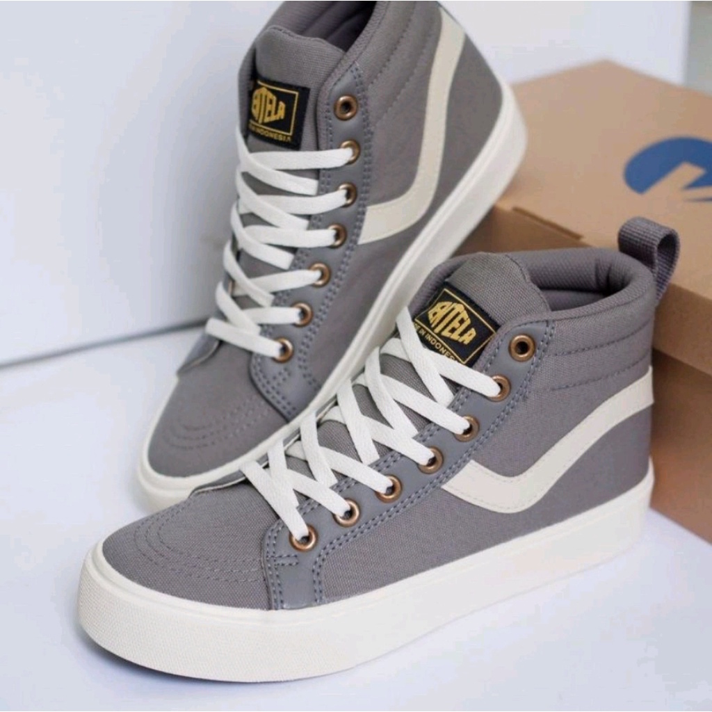 Ventela Republic High Grey - Sepatu Ventela Original 100% - Sepatu Pria dan Wanita