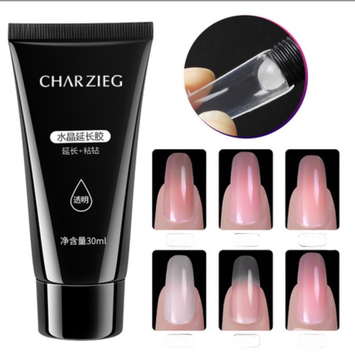 CHARZIEG POLYGEL - PolyGel Nail extention - Gel Extension Kuku 15ml