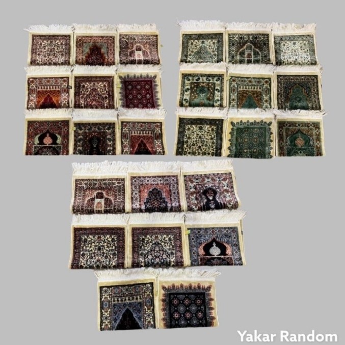 Sajadah sajadah turki yakar mini spiegel bludru tebal uk 35x65 cm premium#asli - grosir/Randomly(J3A