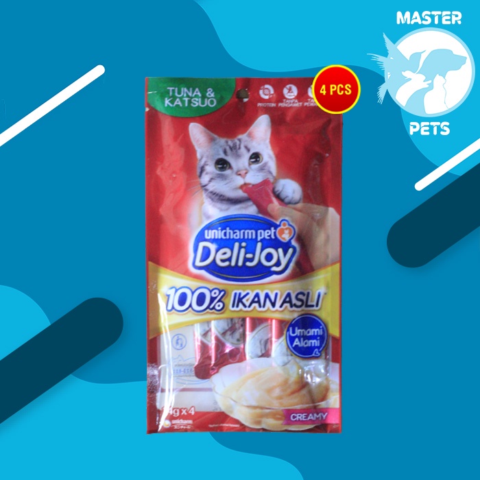 Snack Kucing Deli Joy Creamy Cat treat Cemilan 14 Gram