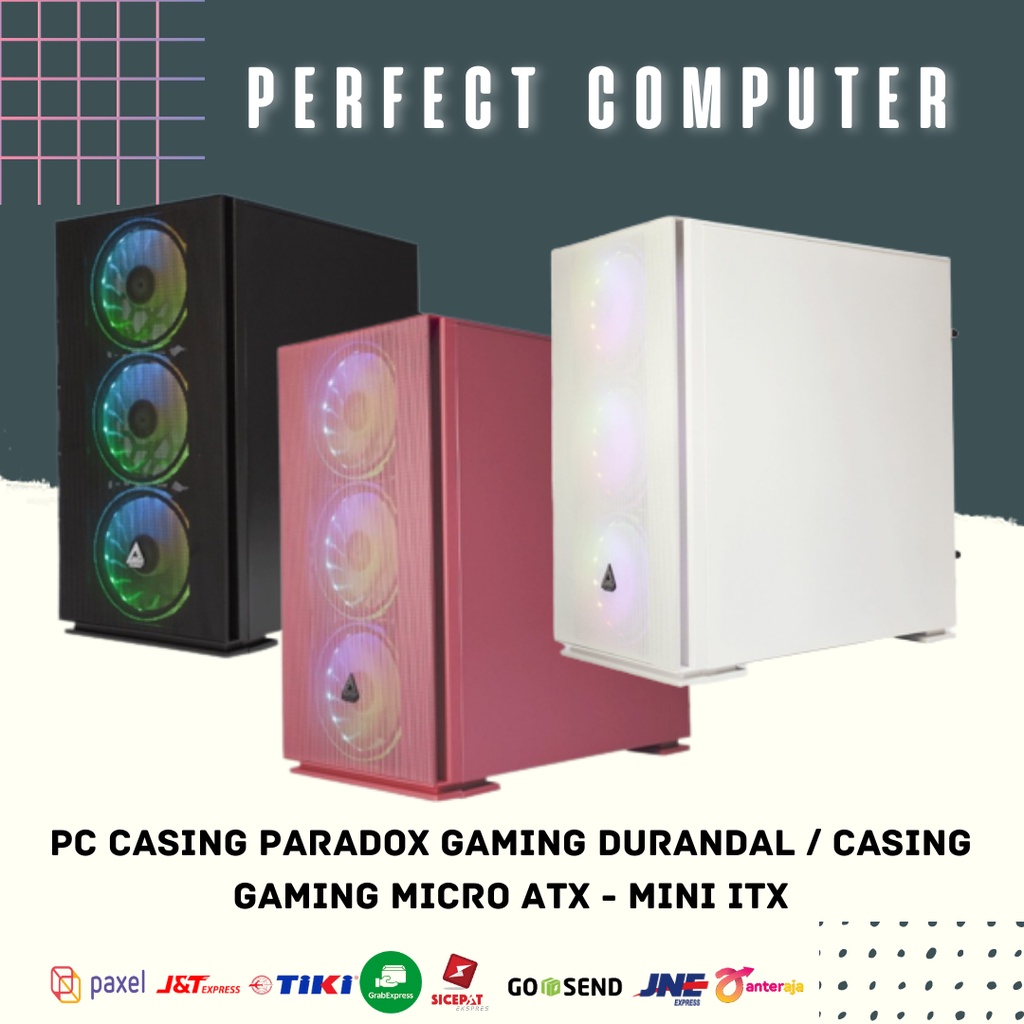 PC CASING PARADOX GAMING DURANDAL / CASING GAMING MICRO ATX - MINI ITX