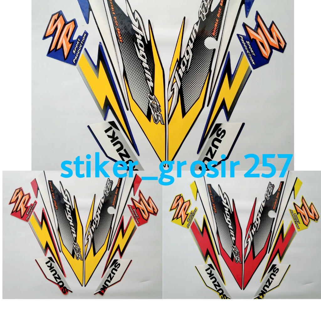 STRIPING STIKER LIS BODY MOTOR SUZUKI SHOGUN SP 125 2006