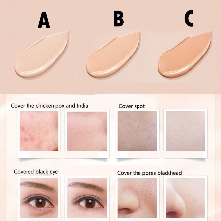 【COD】 Concealer Liquid Full Cover Makeup  Tidak Mudah Luntur Waterproof Korean Original Import-CH