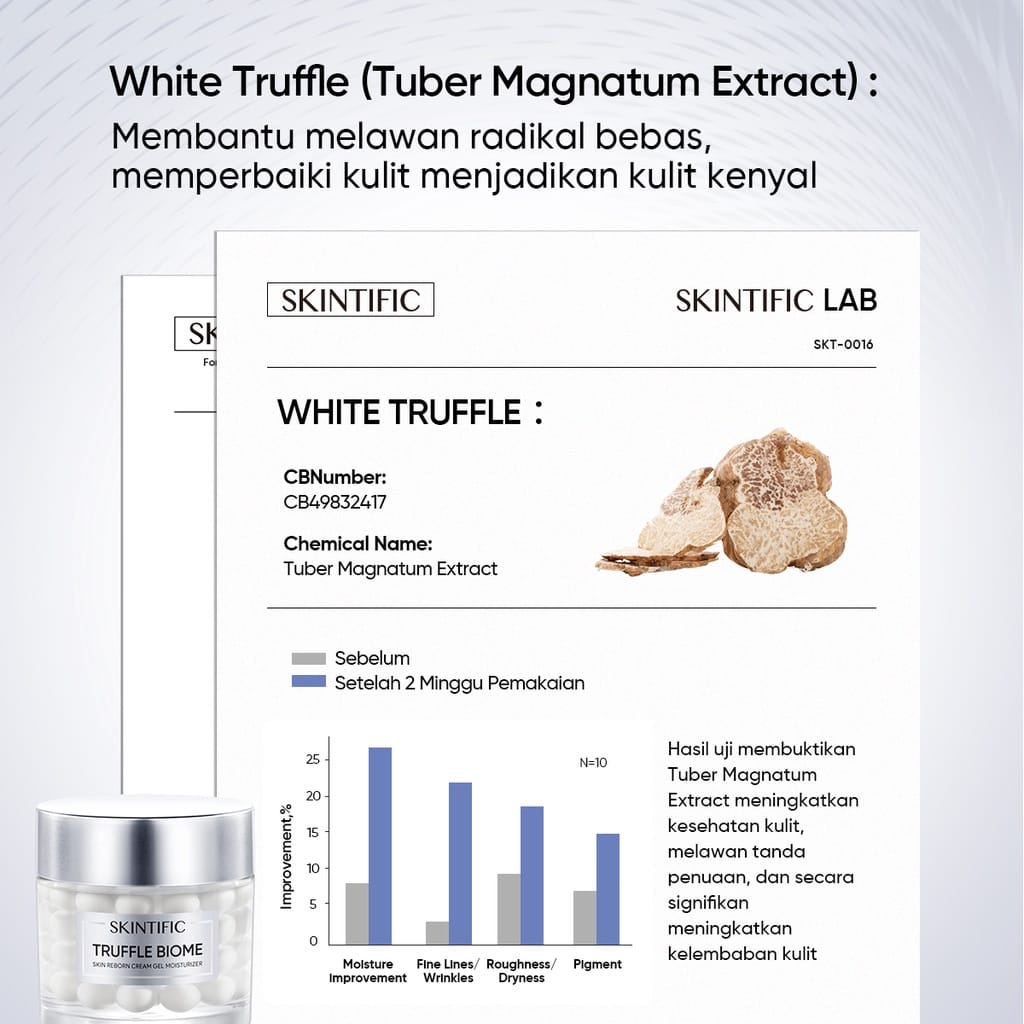 Skintific Truffle Biome Skin Reborn Cream Gel Moisturizer 30gr | 50gr