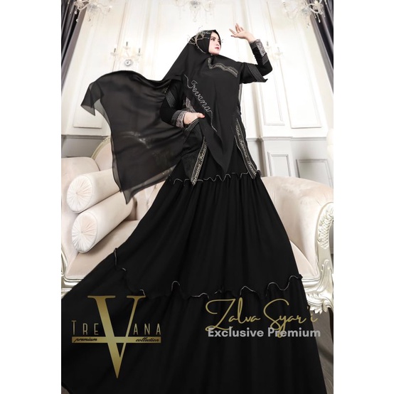 zalva syari original by Trevana Collection terbaru gamis murah cod