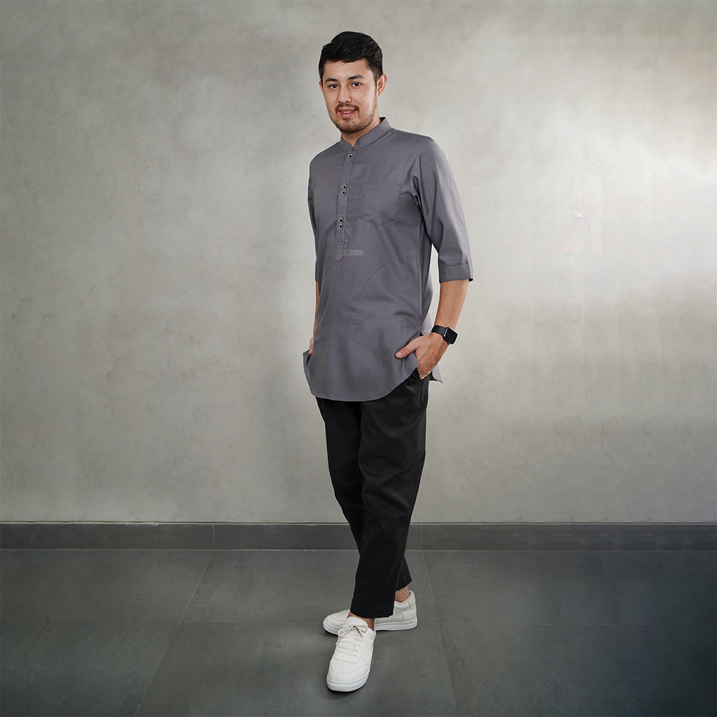 Bunayya Official Store | Kurta Faid Bunayya Sunnah Clothing baju koko kurta bunayya lengan 3/4 pria 