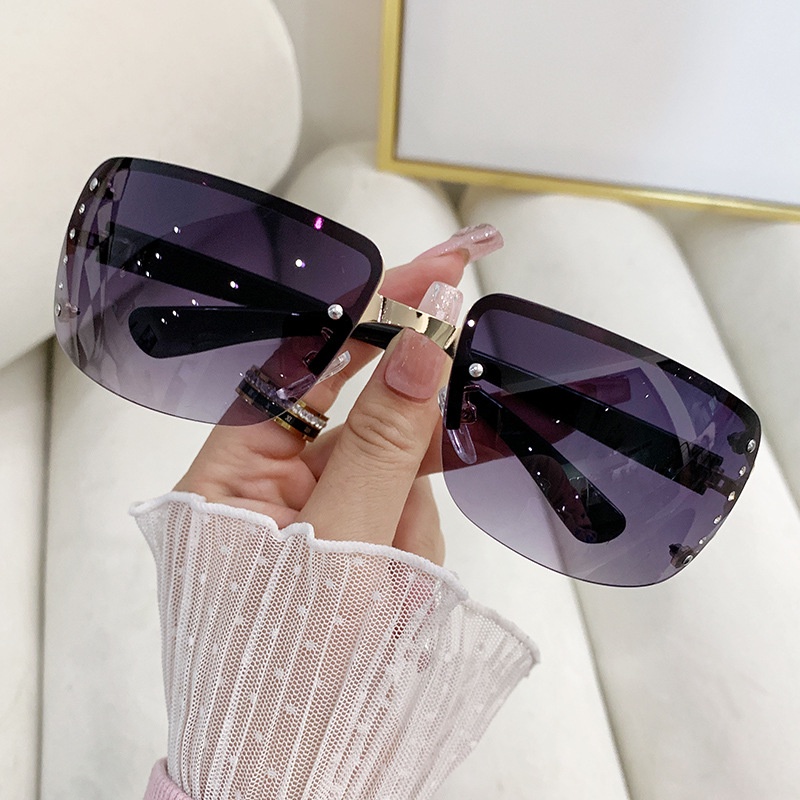 Kacamata Hitam Fashion Square Shades Untuk Wanita/Pria Eyewear