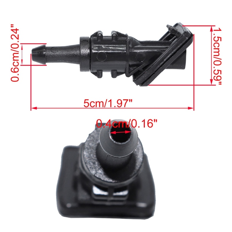 Cre Upgraded Front Windshield Washer Nozzle Pengganti Nozzle Mesin Cuci Kaca Depan 986301H510 Pemasangan Mudah Untuk Otomatis