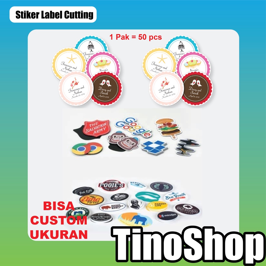 

Cetak Cutting Stiker Label, Produk, Makanan, dll (Stiker Chromo)