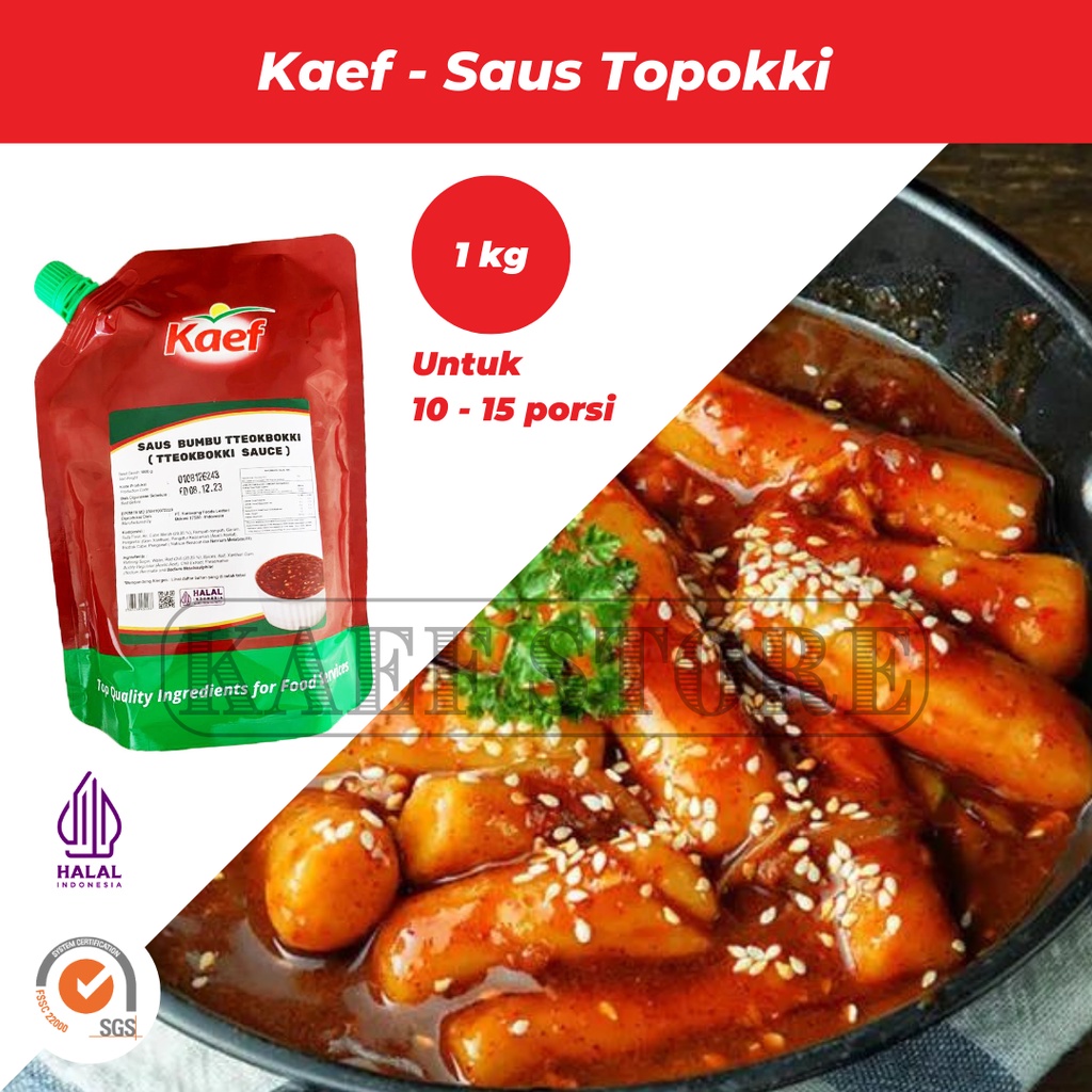 

Saus Topokki | Tteokbokki 1 Kg | Saus Topoki | Toppoki | Topokki 1000 gram