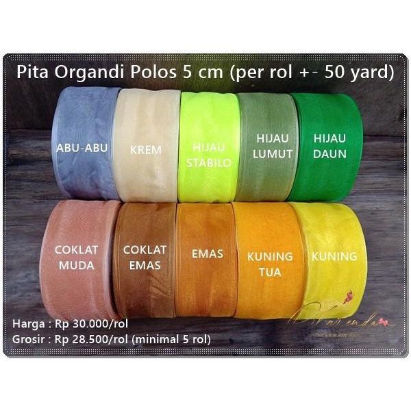 

Gpita-132 : Pita Organdi Polos 5 Cm Seri Lebaran (+- 50 Yard) 087