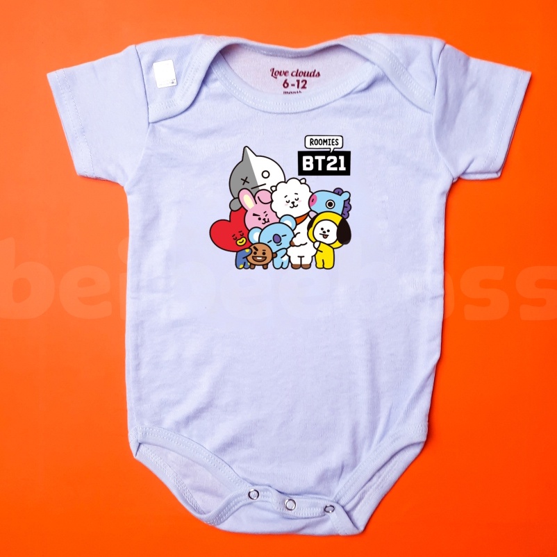 BAJU KAOS JUMPER BAYI SABLON PRINTING KARAKTER