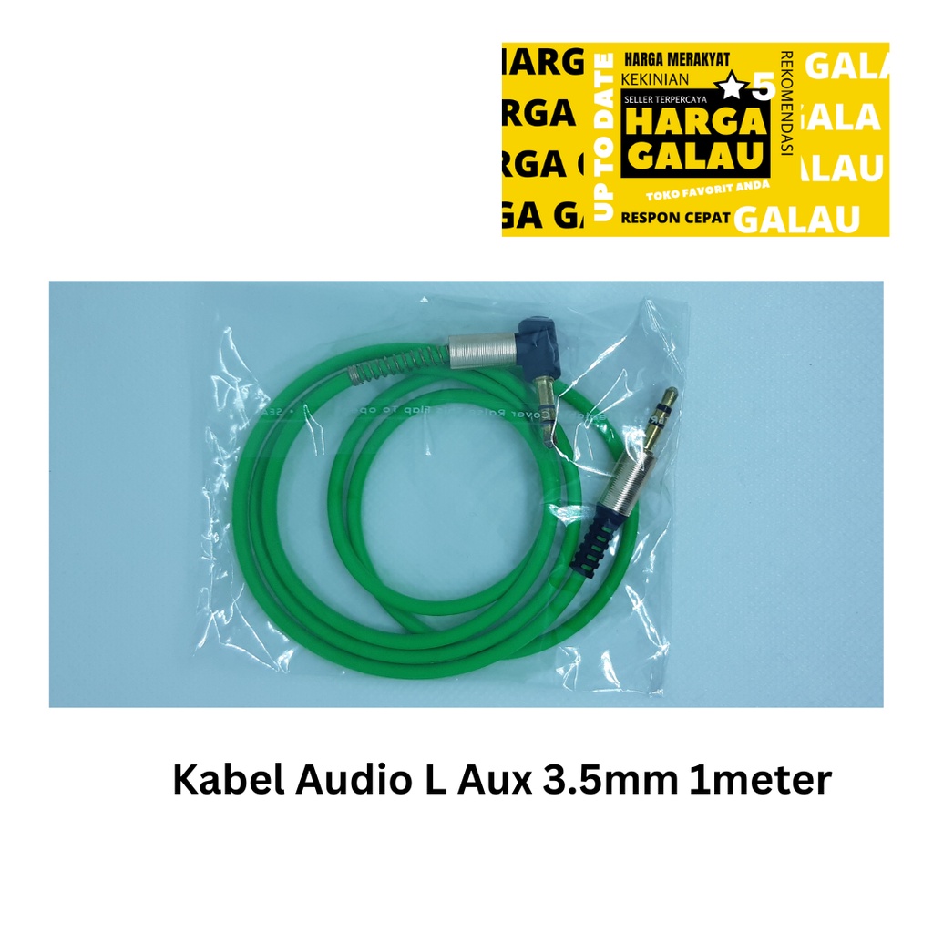 Kabel Audio L Aux 3.5mm 1meter for Car Cable