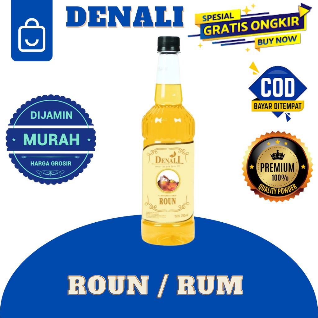 

DENALI SYRUP ROUN SIRUP RASA RUM RAM KEKINIAN