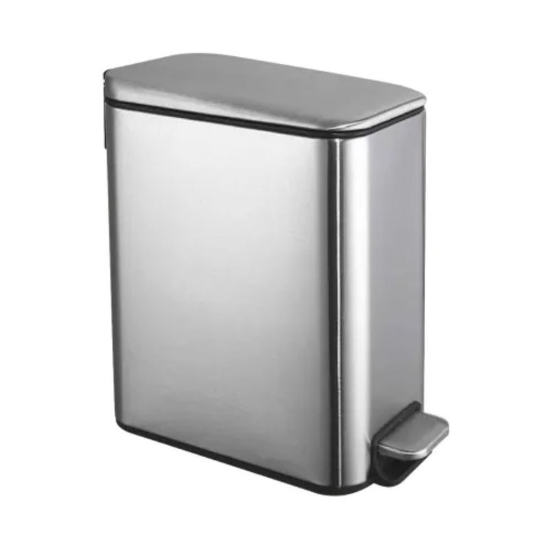 KRISBOW Tempat Sampah Stainless Slim Soft Close 5L/Pedal Bin/Dustbin