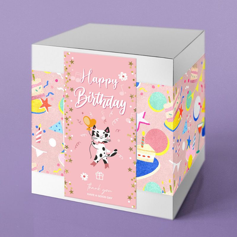 STICKER LABEL HAPPY BIRTHDAY UKURAN BESAR/LABEL DEKORASI BDAY SC-05