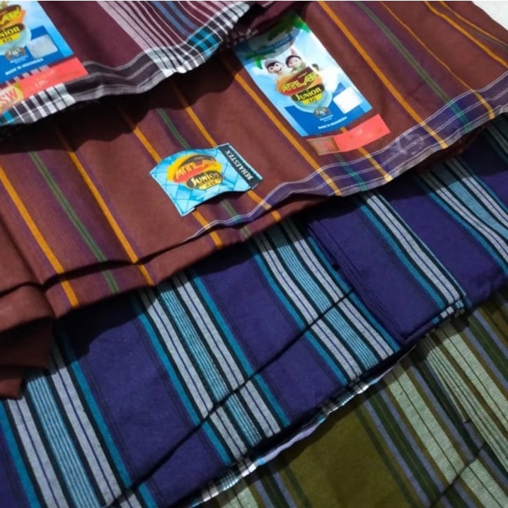Sarung Atlas SD SMP Junior - Kain Tenun Anak Laki Cowo Sholat Solat