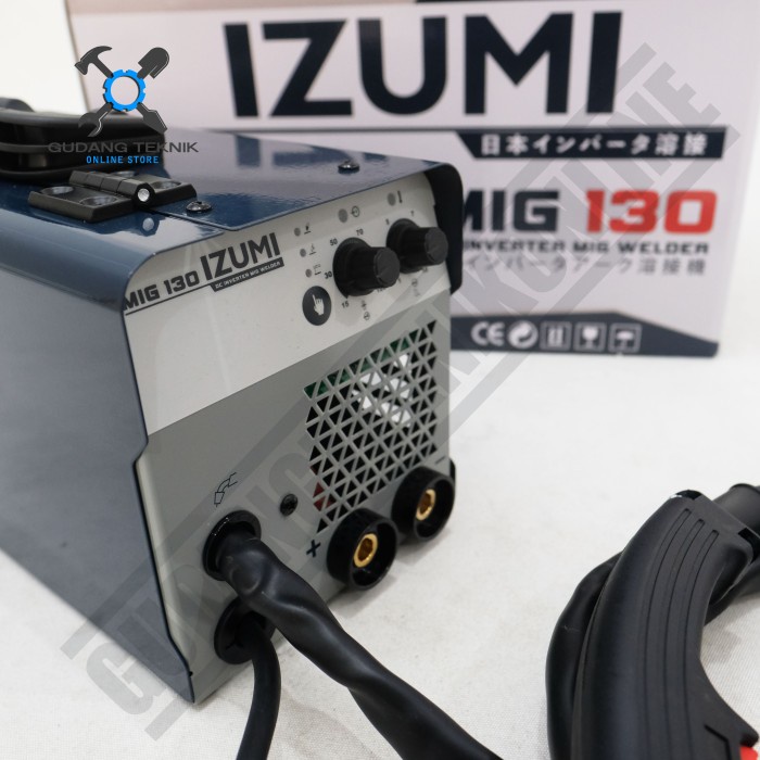 Mesin Las Tanpa Gas CO2 GRATIS Kawat Las Daiden 1Kg MIG130 IZUMI / Las Inverter MIG Welder CO Flux Core Gasless MIG 130 IZUMI