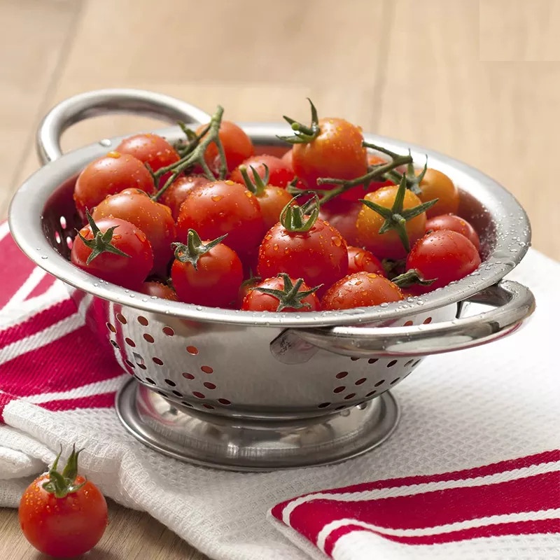 Sangku Bakul Nasi Stainless Colander Tanpa Tutup