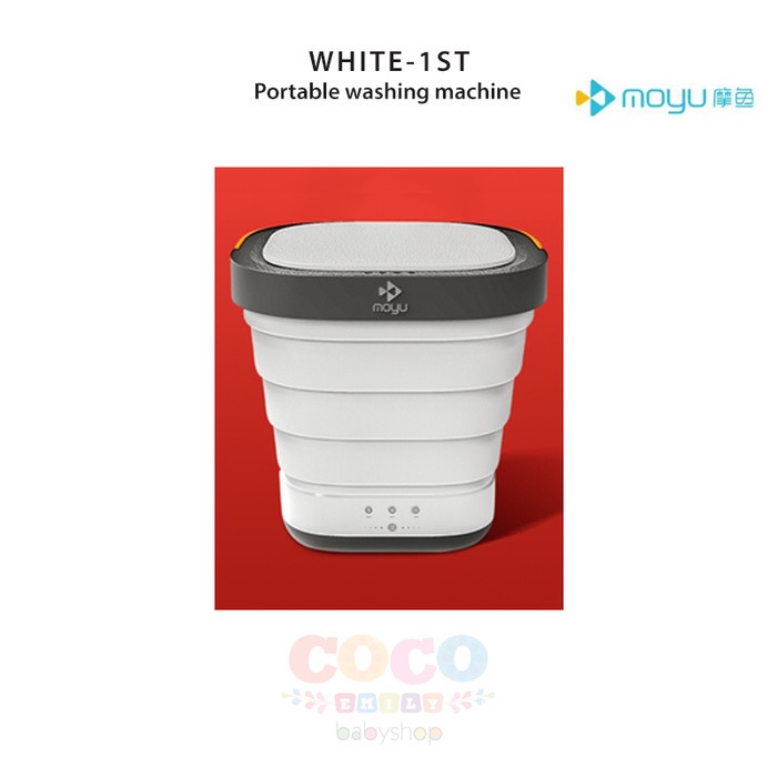 ✿ BISA COD✿ XIAOMI MOYU XPB-08-F1 Travel Portable Washing Machine Mesin Cuci Ready - WHITE
