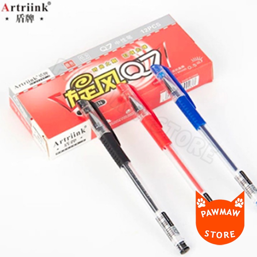 

Pulpen Gel Artrink Q7 0.5 MM - Merah ( PACK )