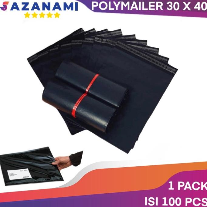 

POLYMAILER HITAM 30 X 40 AMPLOP PLASTIK KANTONG PLASTIK PACKING 100Pcs