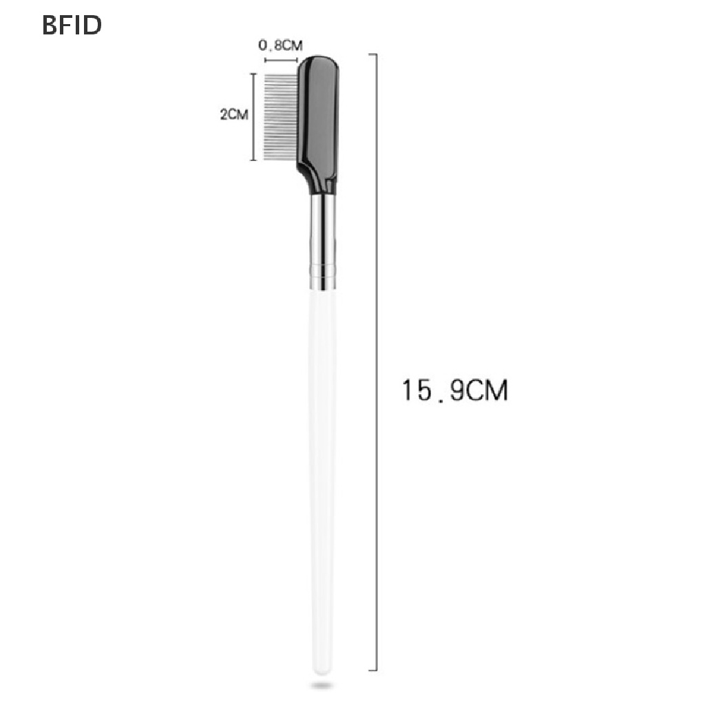 [BFID] Sisir Alis Stainless Steel Brush Makeup Sisir Bulu Mata Dengan Penutup Alat Kosmetik [ID]