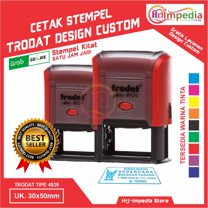 

Cetak stempel trodat type ukuran kotak free desain custom | Cetak stempel trodat custom