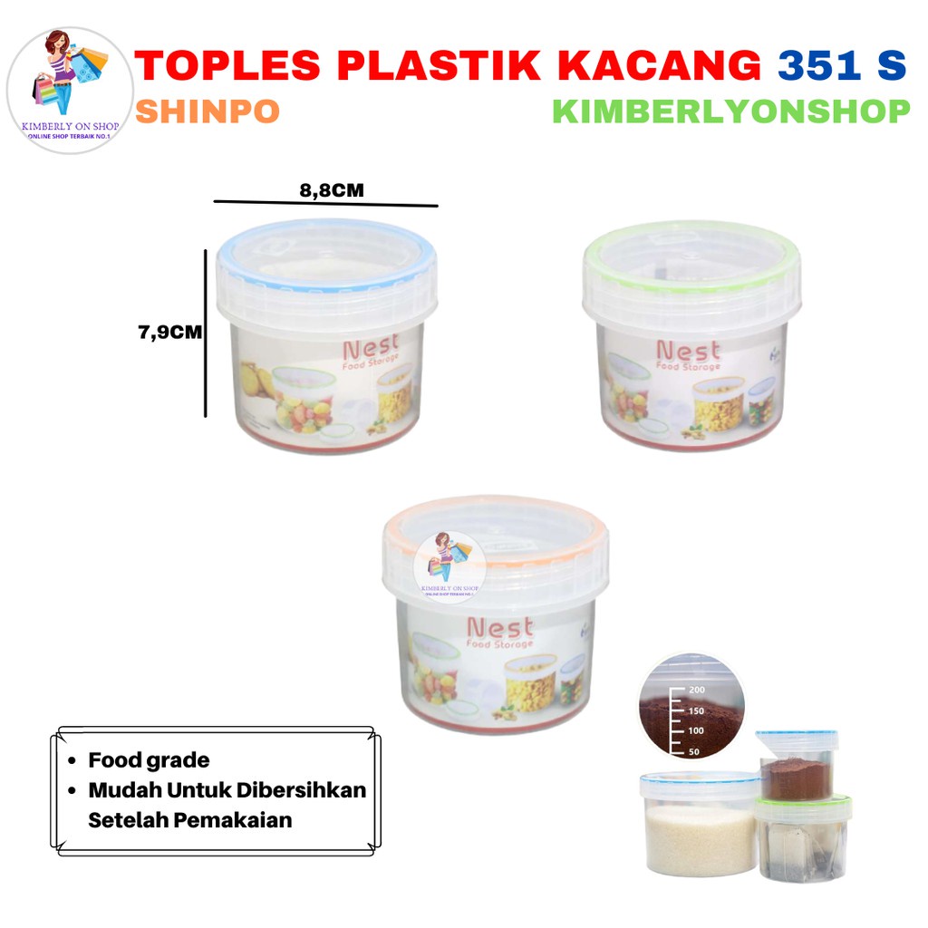 Toples Plastik Tempat Kue Nest 295 ml 351 S Shinpo