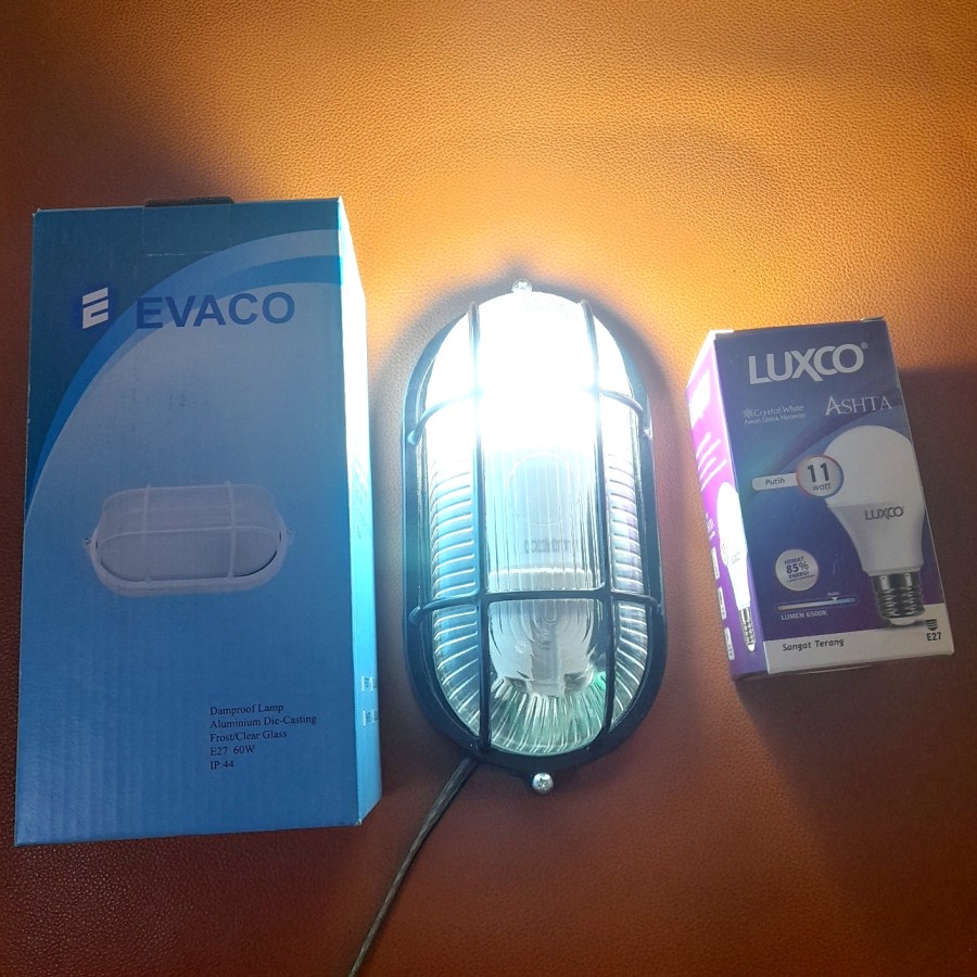 LAMPU DINDING HIAS WATERPROOF OUTDOOR ANTI AIR EVACO