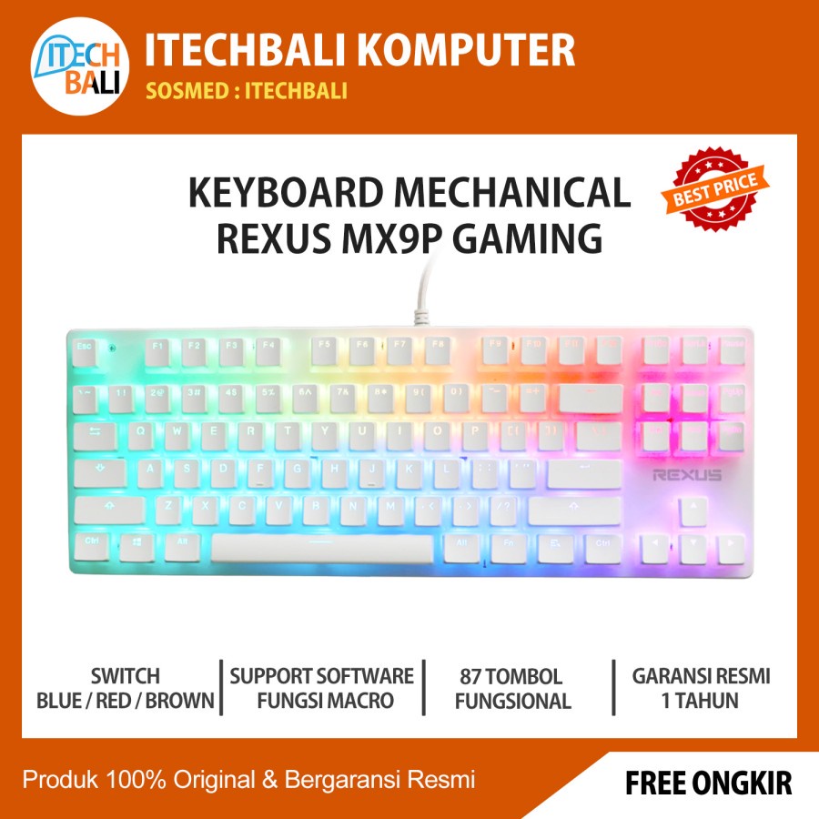 Rexus Legionare MX9P TKL Mechanical Gaming Keyboard | ITECHBALI