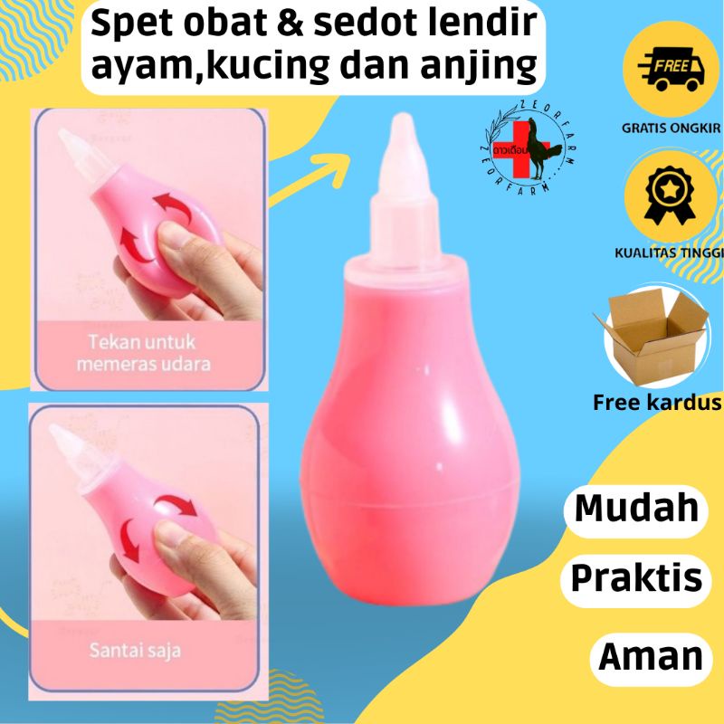 spet pelontar obat dan sedot lendir ingus ayam kucing dan anjing zeorfarm